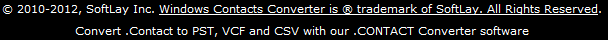 SoftLay Windows Contacts Converter