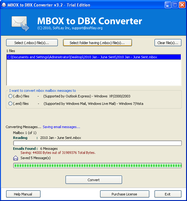 MBOX to DBX 3.6 full